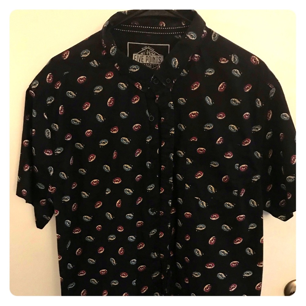 Donut Button Up Shirt